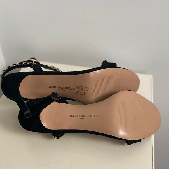 Karl Lagerfeld Paris The Daisy Suede Sandal - Picture 15 of 15